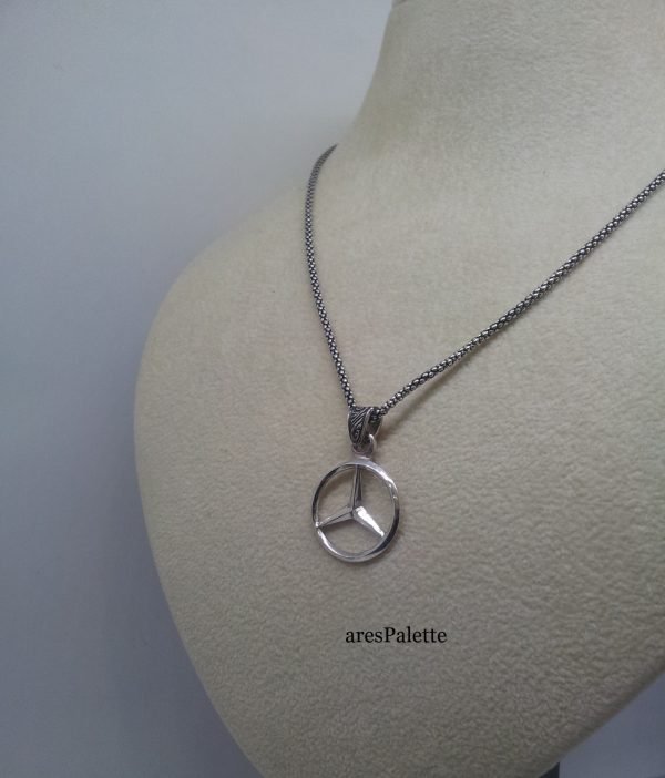 Mercedes Necklace Handmade solid 925 silver