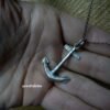 Anchor Necklace Handmade-925 silver-Oxidised Anchor Necklace