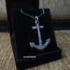 Anchor Necklace Handmade-925 silver-Oxidised Anchor Necklace