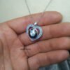 BMW Blue Love Necklace-Handmade-925 silver