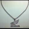 Honda Necklace 925 Silver Handmade Motorbike