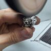 Two Lions on fight-Men Ring-Handmade Lion Ring 925 silver