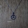 Mercedes Necklace ''Black Edition'' Handmade-925 silver