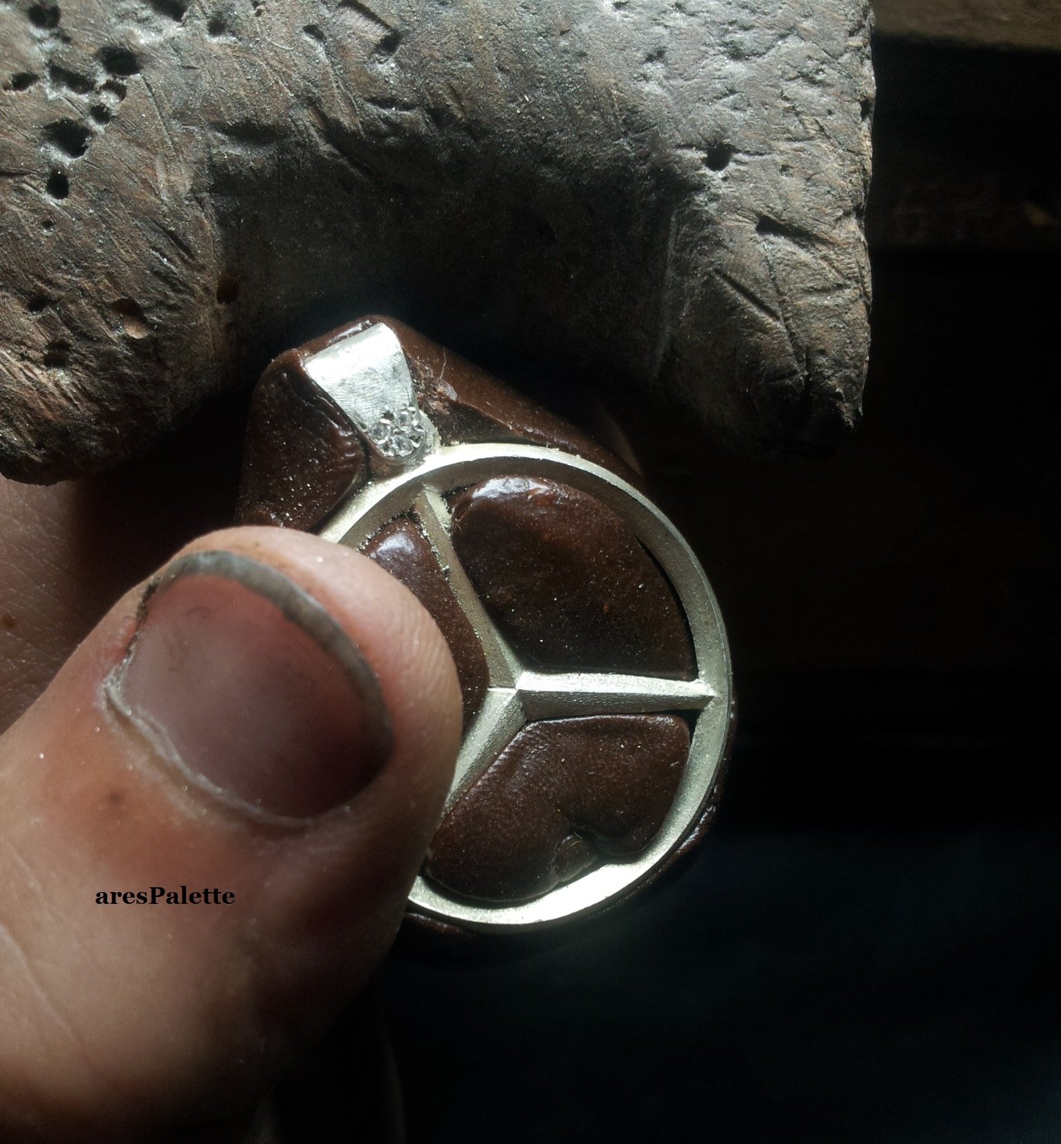 Vintage Men's Mercedes Benz Emblem Sterling Silver Nugget Ring Size 11.5 -  Etsy