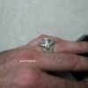 Mercedes Ring Special design ring-925 silver-White Swarovski-Custom Initials