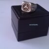 Mercedes Ring Special design ring-925 silver-Black Swarovski-Custom Lettering or Initials