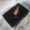 Red Volkswagen Beetle Cabriolet Necklace-925 Silver-Handmade