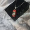 Red VW Beetle Cabriolet Necklace-''Swarovski''-925 Silver-Handmade