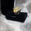 Yellow Sapphire Ring Special Design Handmade-925 Silver