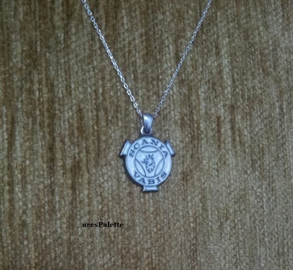 Scania Vabis Necklace Handmade-925 Silver-Scania Vabis ''White Edition'' Necklace