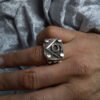 V6 Engine Ring Clang and brutal!! Handmade 925 silver