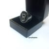 V8 Logo Ring - ''Black & White'' Edition Handmade Car Jewellery