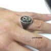 V8 Logo Ring - ''Black & White'' Edition Handmade Car Jewellery