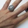 V8 Logo Ring - ''Black & White'' Edition Handmade Car Jewellery