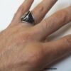 V8 Logo Ring - ''Black & White'' Edition Handmade Car Jewellery