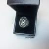 V8 Logo Ring - ''Black & White'' Edition Handmade Car Jewellery