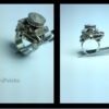 V8 Ring Handmade Car Jewellery V8 Engine Big Block Ring