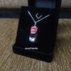 Red VW Beetle Cabriolet Necklace 925 Silver Handmade