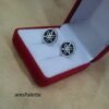 YAMAHA Earrings Handmade-''Black&White Edition''-925 silver